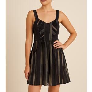 No. 6 Store Dress Stripe Fit and Flare Dress